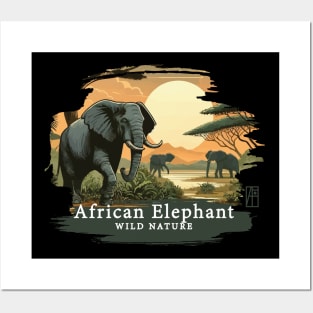 African Elephant - WILD NATURE - ELEPHANT -11 Posters and Art